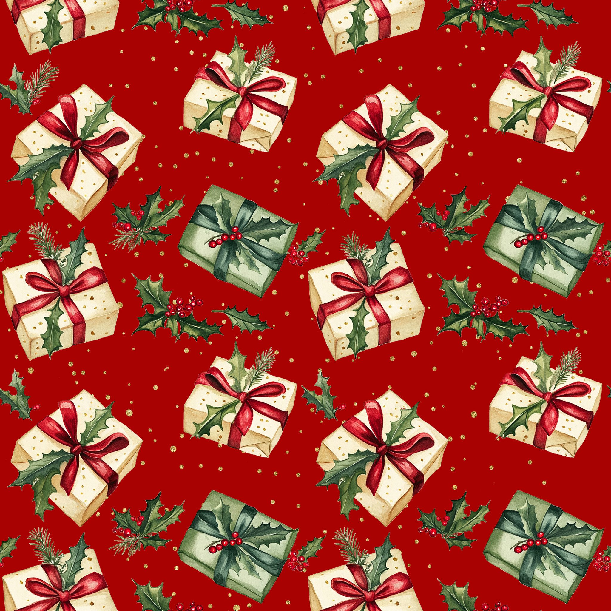 ti-flair Papierserviette, Servietten Papier 33x33cm 3-lag. mit festlichem Geschenkmotiv 20 Stück