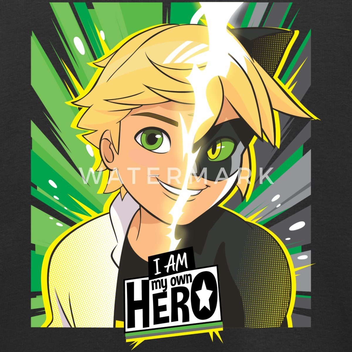 Spreadshirt Sweatshirt Miraculous I Am My Own Hero Adrien Cat Noir Kinder Premium Pullover (1-tlg)