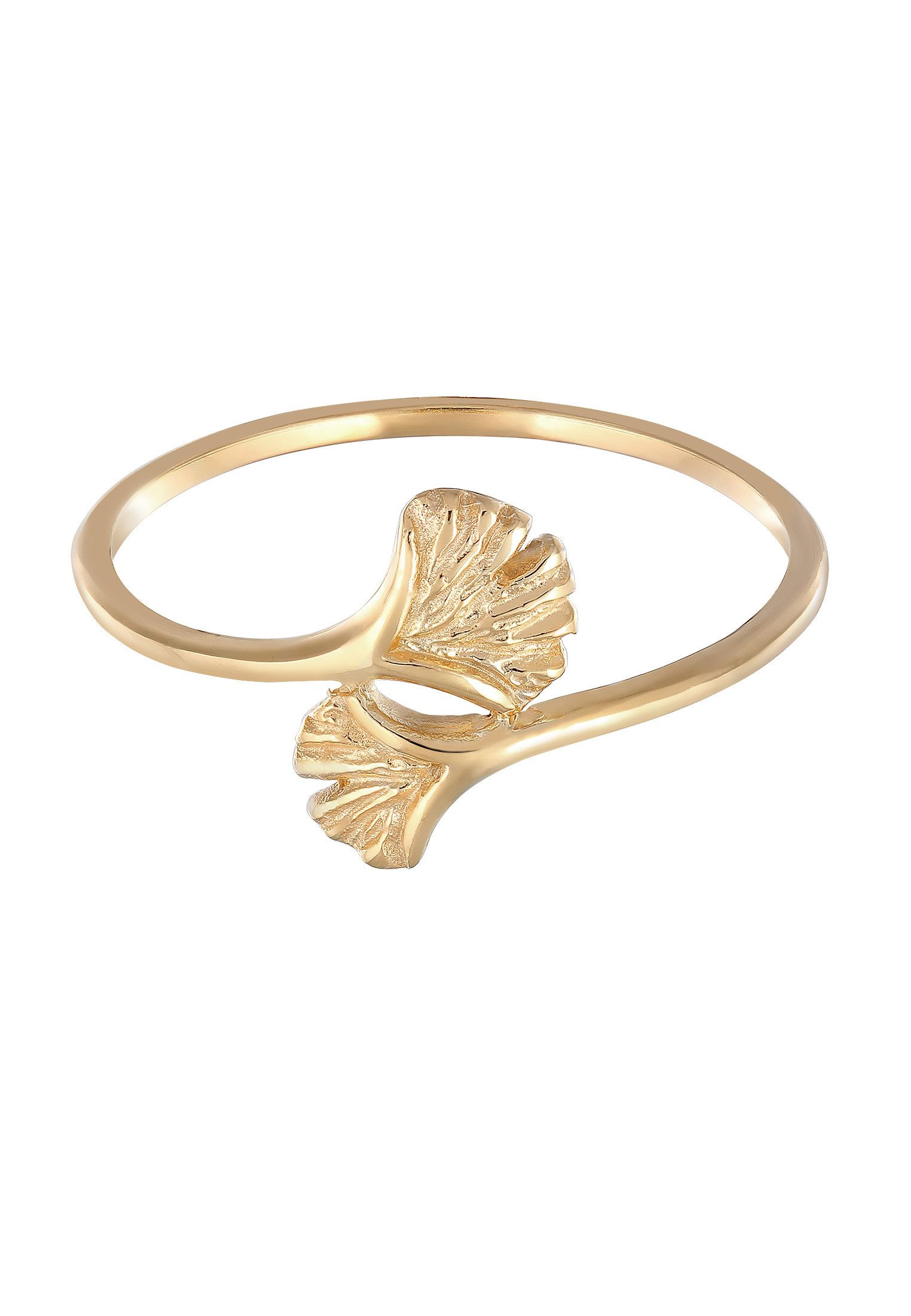 Elli Premium Fingerring Offen Verstellbar Ginkgo günstig online kaufen