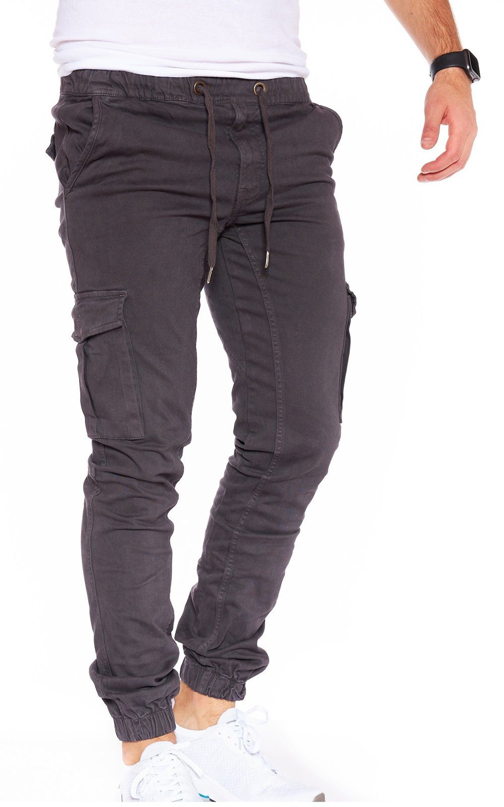 Hose Antracite-Elastenbund Styleko Cargohose männer Cargohose 8002 Herren Cargohose Cargohose Chino Styleko