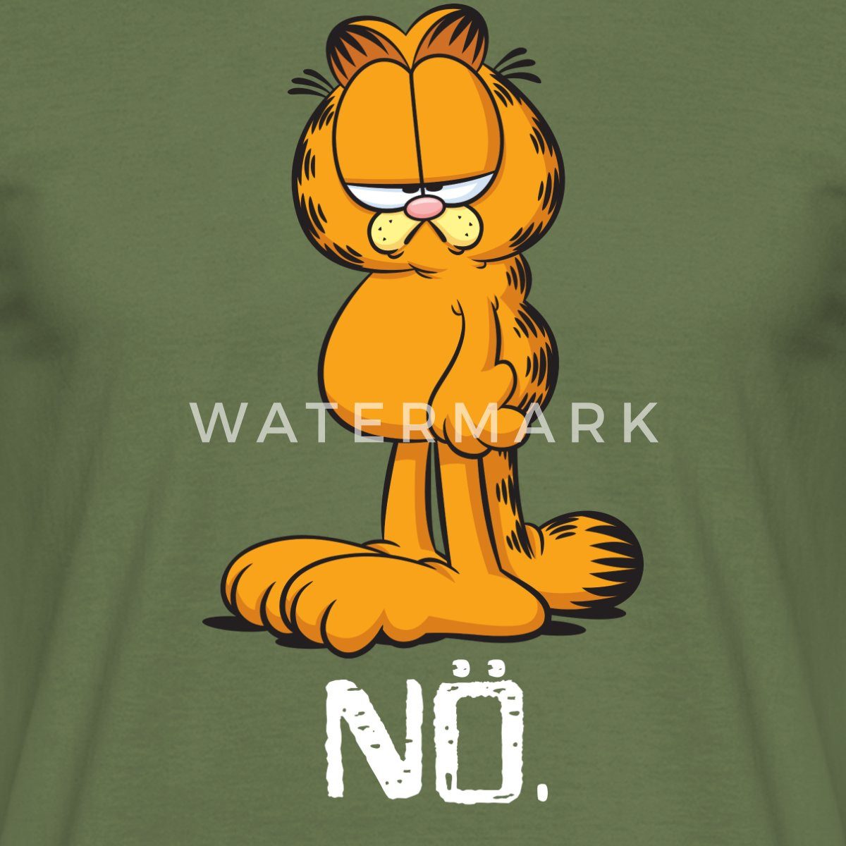 Spreadshirt T-Shirt Garfield Nö Nein Kein Bock Lustig Männer T-Shirt (1-tlg günstig online kaufen
