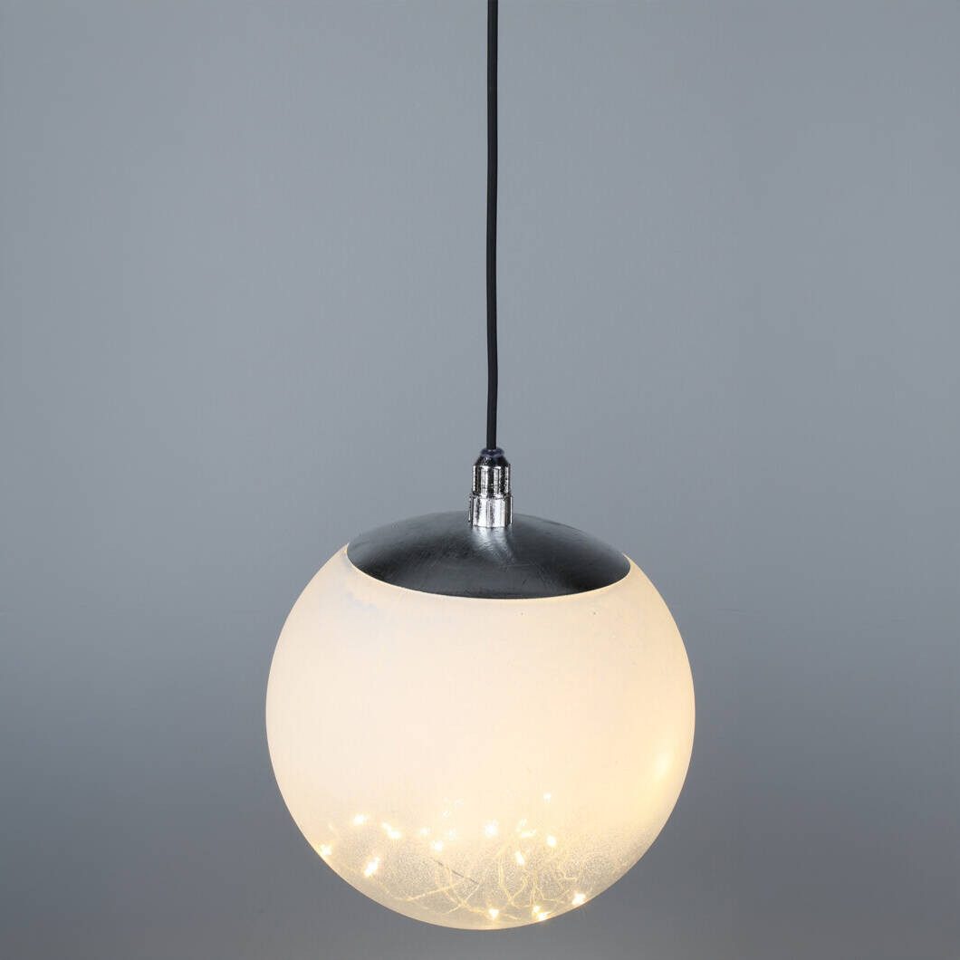 Home & styling collection Weihnachtsbaumkugel Dekorative leuchtende, transparente Kugel mit LED, Ø 18 cm