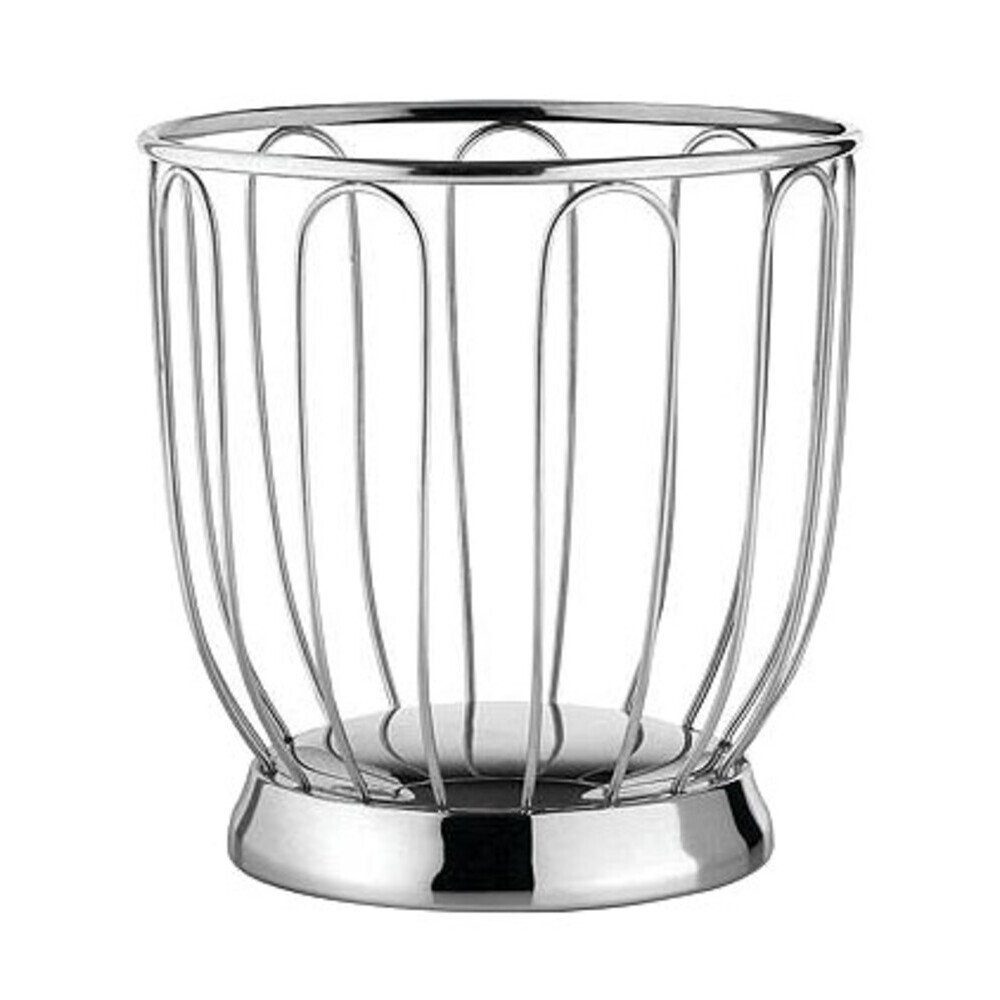 Alessi Obstschale Zitruskorb 19 cm 370 edelstahl, Edelstahl 18-10