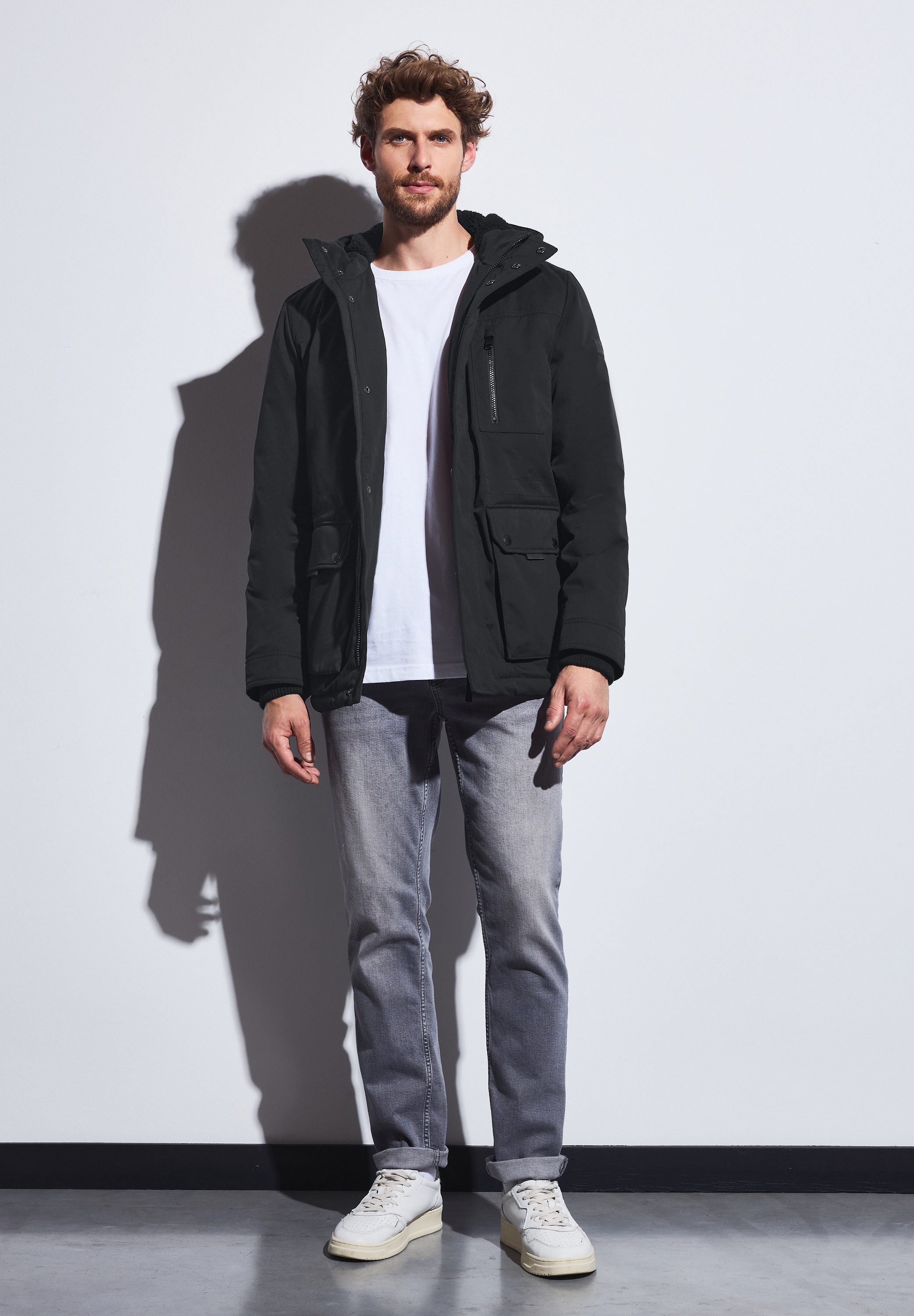 STREET ONE MEN Cargojacke mit Brusttasche