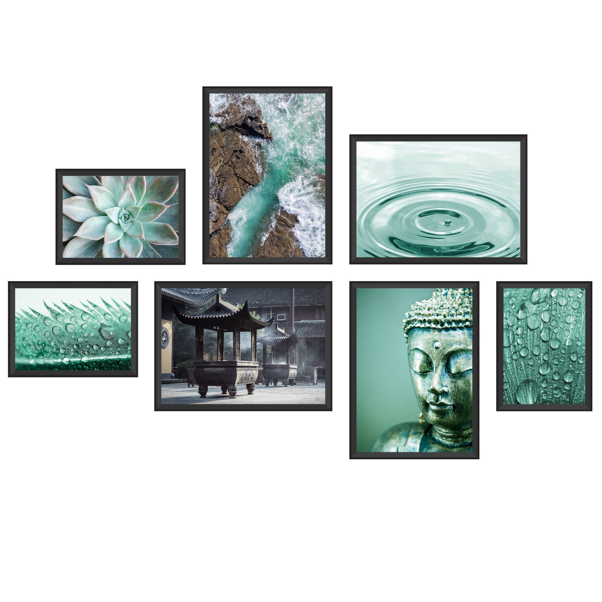 WallSpirit Poster Poster Set "Meditation Yoga" günstig online kaufen