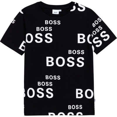 KARL LAGERFELD T-Shirt »HUGO BOSS KidsT-Shirt schwarz allover Logoprint Logo Slim Fit«
