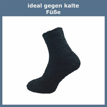 GAWILO Kuschelsocken für Damen für warme Füße an kalten Tagen - extra weich & flauschig (6 Paar) Haussocken aus flauschigem Material für optimalen Tragekomfort