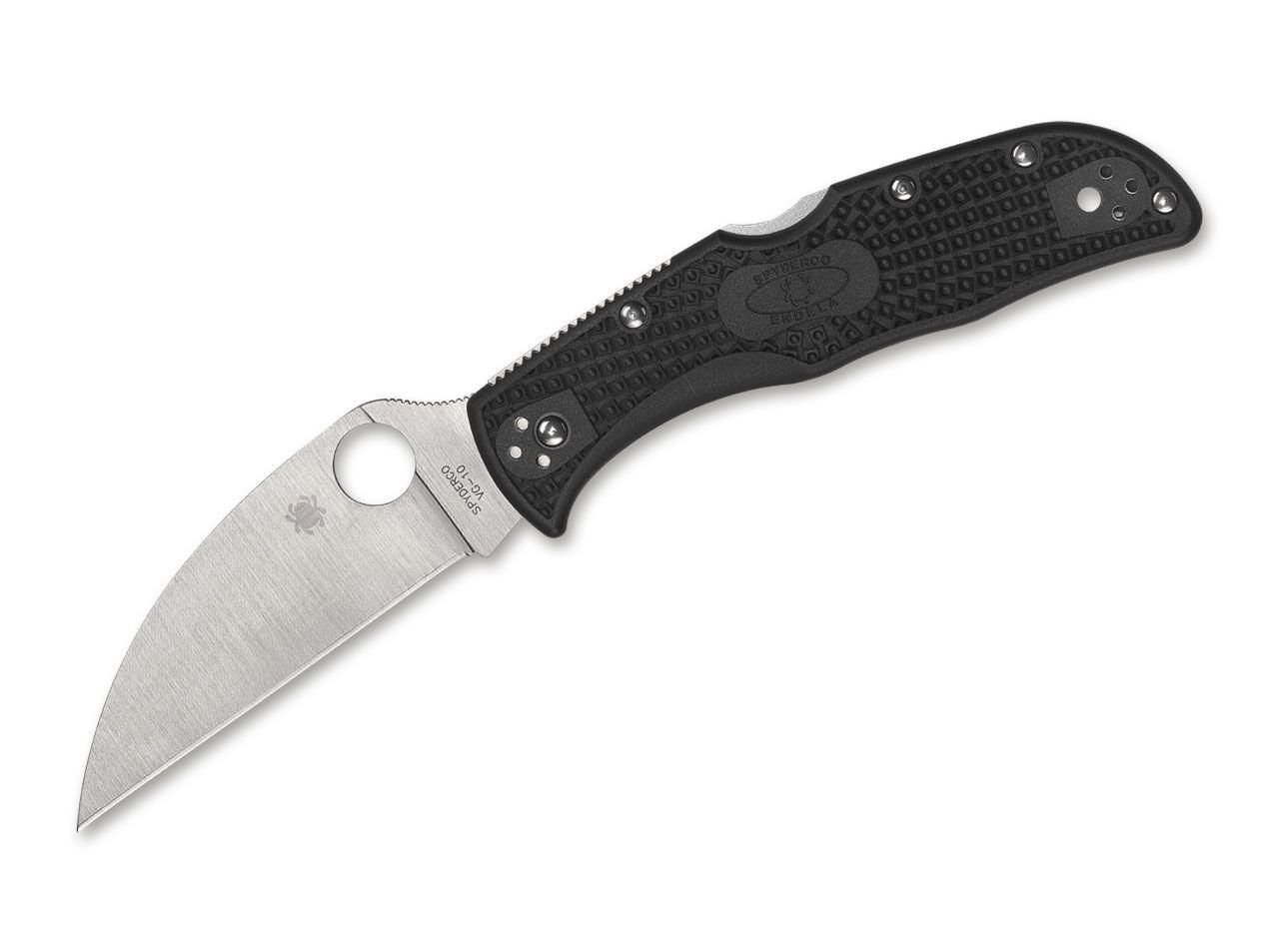 Dendela Lightweight Wharncliffe Spyderco Backlock Black Taschenmesser