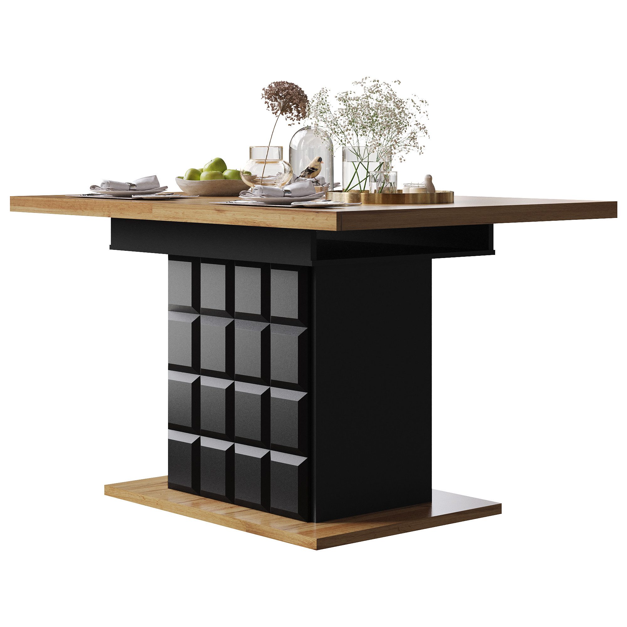 i@home Esstisch ausziehbarer Esstisch für 4-6 Personen(110-140×80cm) (1 Ess günstig online kaufen