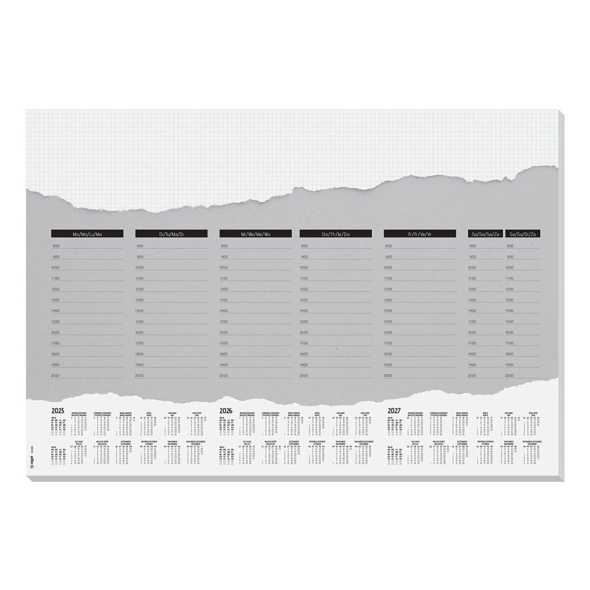 Sigel Schreibtischunterlage Weekly Planner