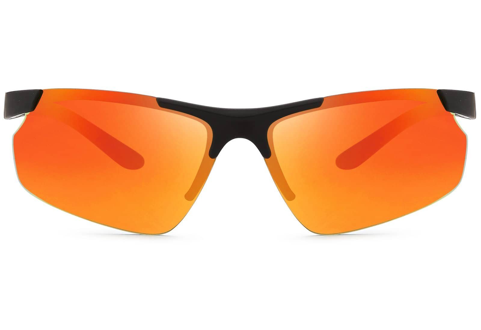 Rot Sonnen (Packung, BEZLIT Brille mit Schwarz 1-St), Polarisiert, Fahrradbrille Eyewear Linsen polarisierten Sport