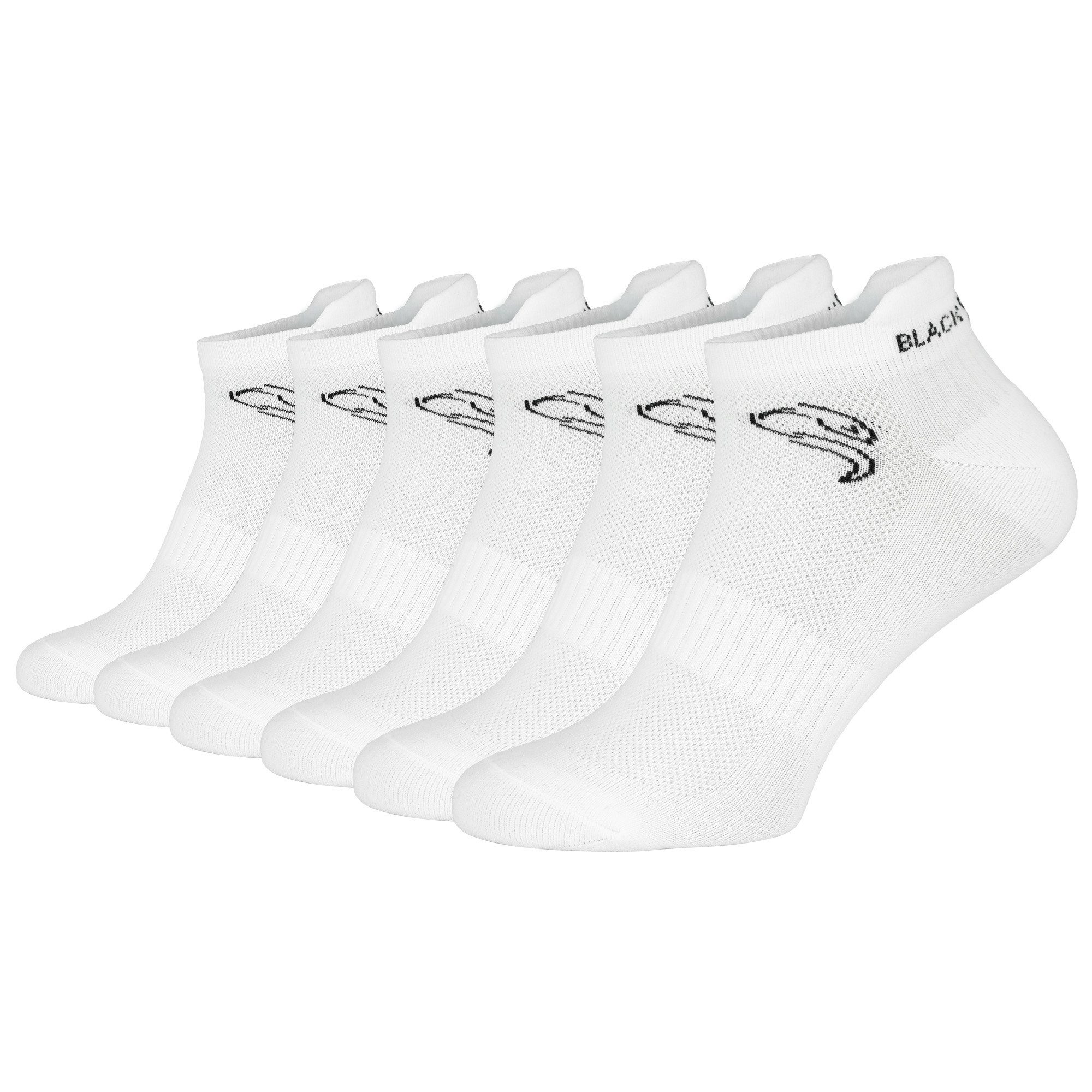 Black Snake Sportsocken Sport Sneaker Socken Damen Herren mit Kompression (Socken-Set, 6-Paar, Sport Sneaker Socken mit Kompression) Gepolsterte Sportsocken mit Kompression und Knöchelschutz