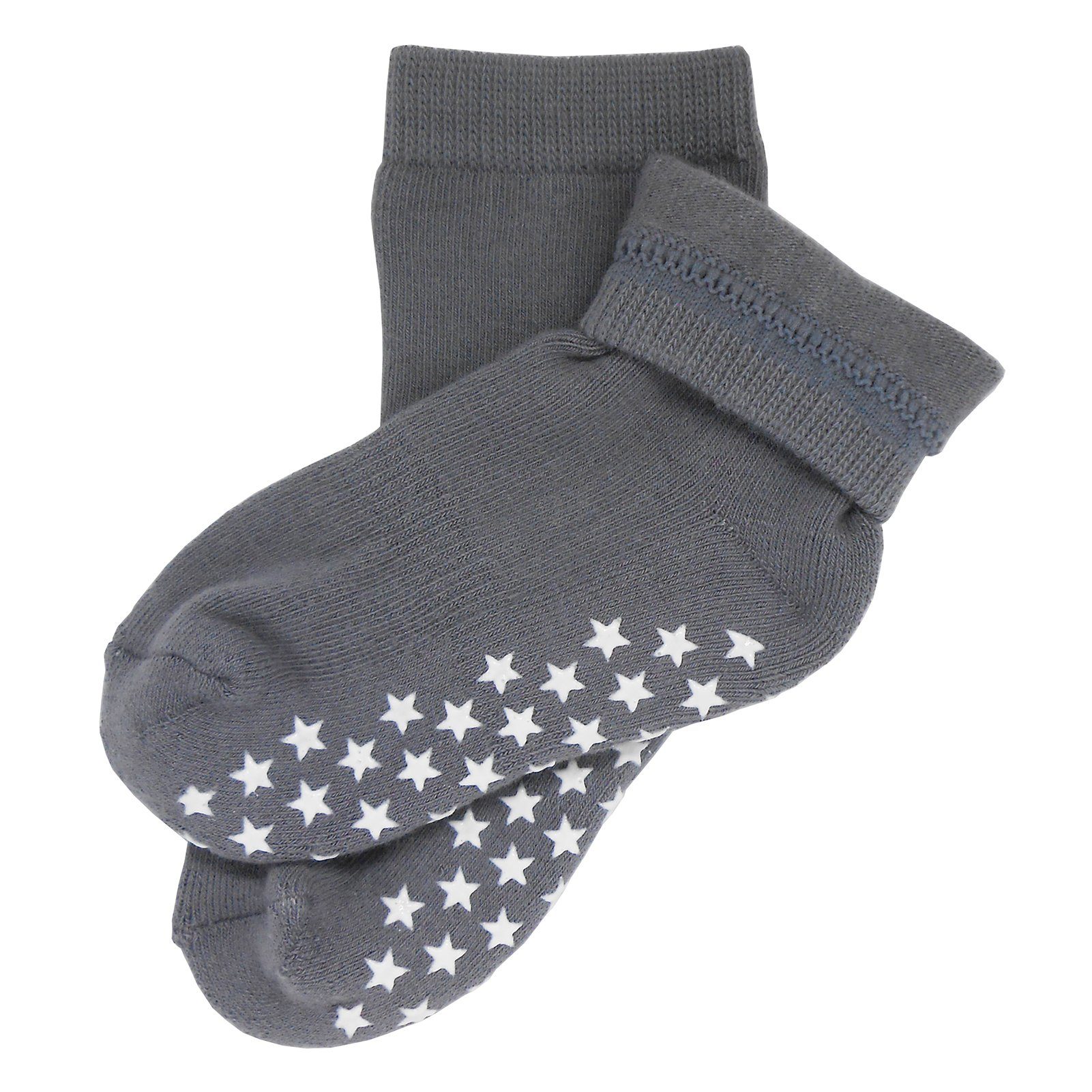 Yalion Langsocken Weiche Kinder Baumwoll Socken Babysocken (3-Paar) mit Halbplüsch (3-Paar) Rutschfest und warm, Natur hautfreundlich