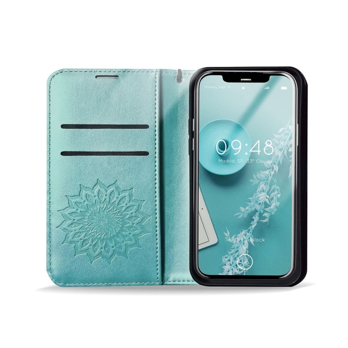König Design Handyhülle Samsung Galaxy A02s, Schutzhülle Schutztasche Case Cover Etuis Wallet Klapptasche Bookstyle