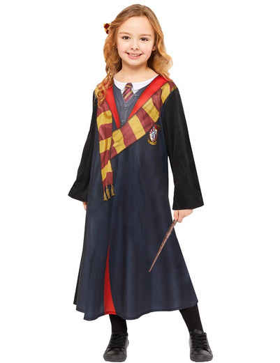 Amscan Hexen-Kostüm »Hermine Deluxe Kostüm für Kinder - Schwarz Rot, Magierin Zauberin aus Harry Potter«