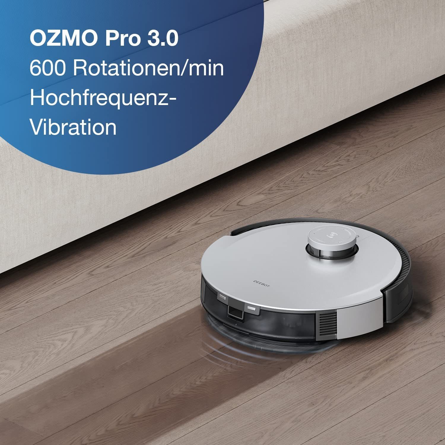 ECOVACS Nass-Trocken-Saugroboter DEEBOT X1 Sprachassistent TURBO, mit