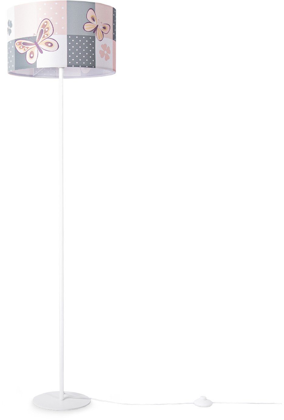 Paco Home Stehlampe Cosmo Schmetterling Babyzimmer Kinderzimmer Blumen Kinderlampe ohne E27 220, Leuchtmittel, Lampe