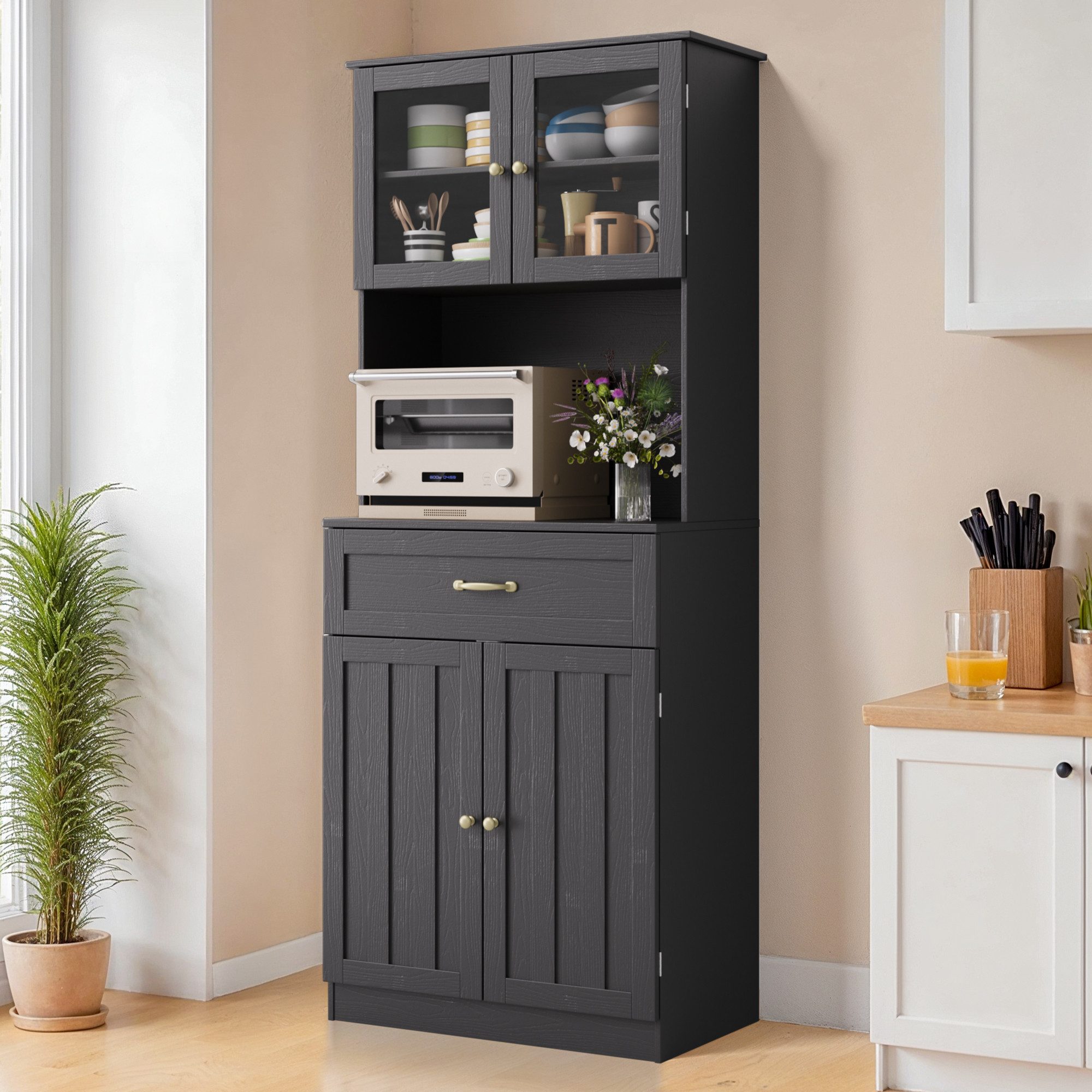 Bealife Sideboard Küchenschrank mit Arbeitsplatte und günstig online kaufen