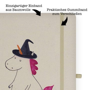 Mr. & Mrs. Panda Notizbuch Einhorn Hexe - Transparent - Geschenk, Einhörner, Kladde, Freundin, P Mr. & Mrs. Panda, Personalisierbar