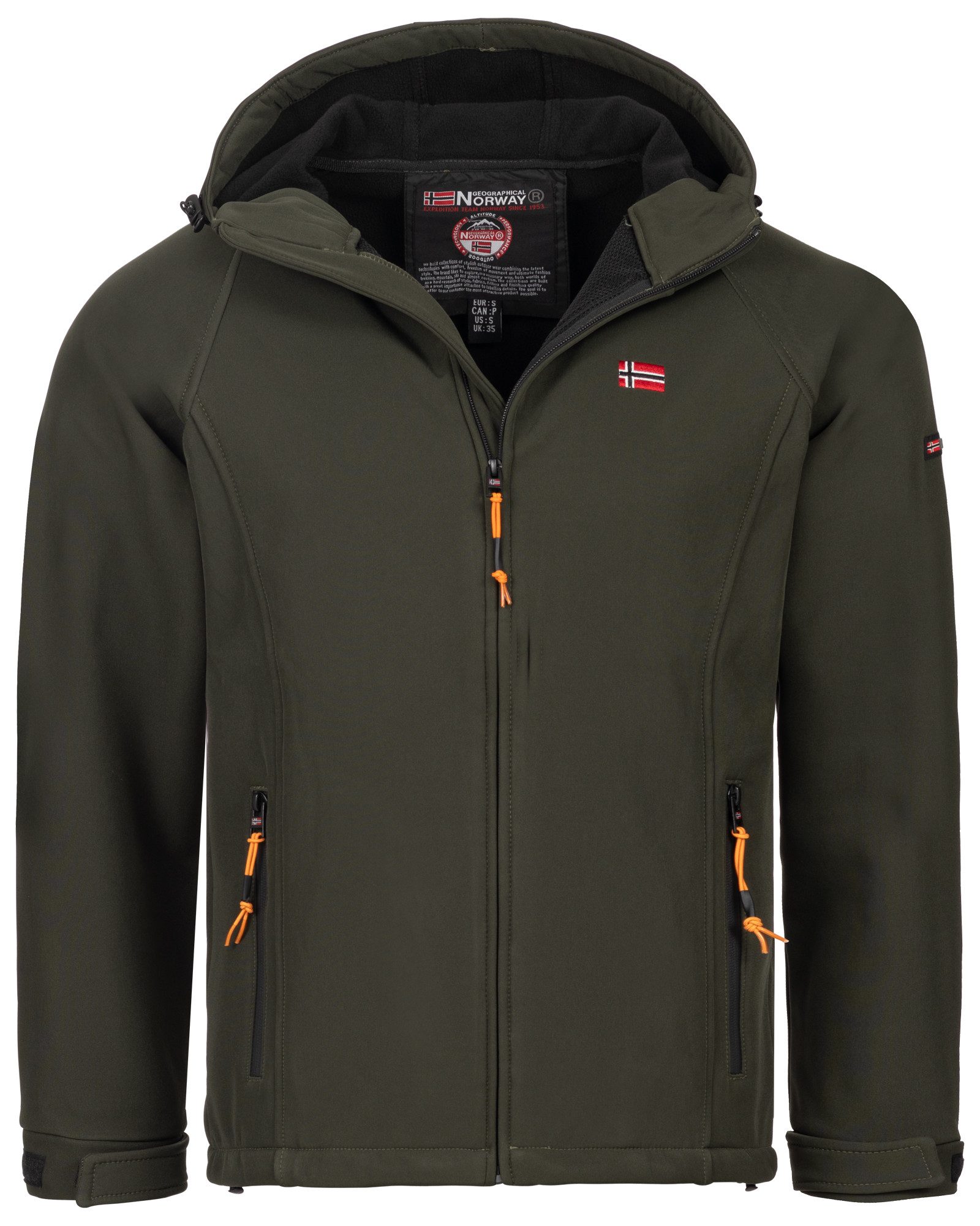Geographical Norway Softshelljacke Herren Übergangs Jacke Softshell Jacke Regen Outdoor Frühlingsjacke