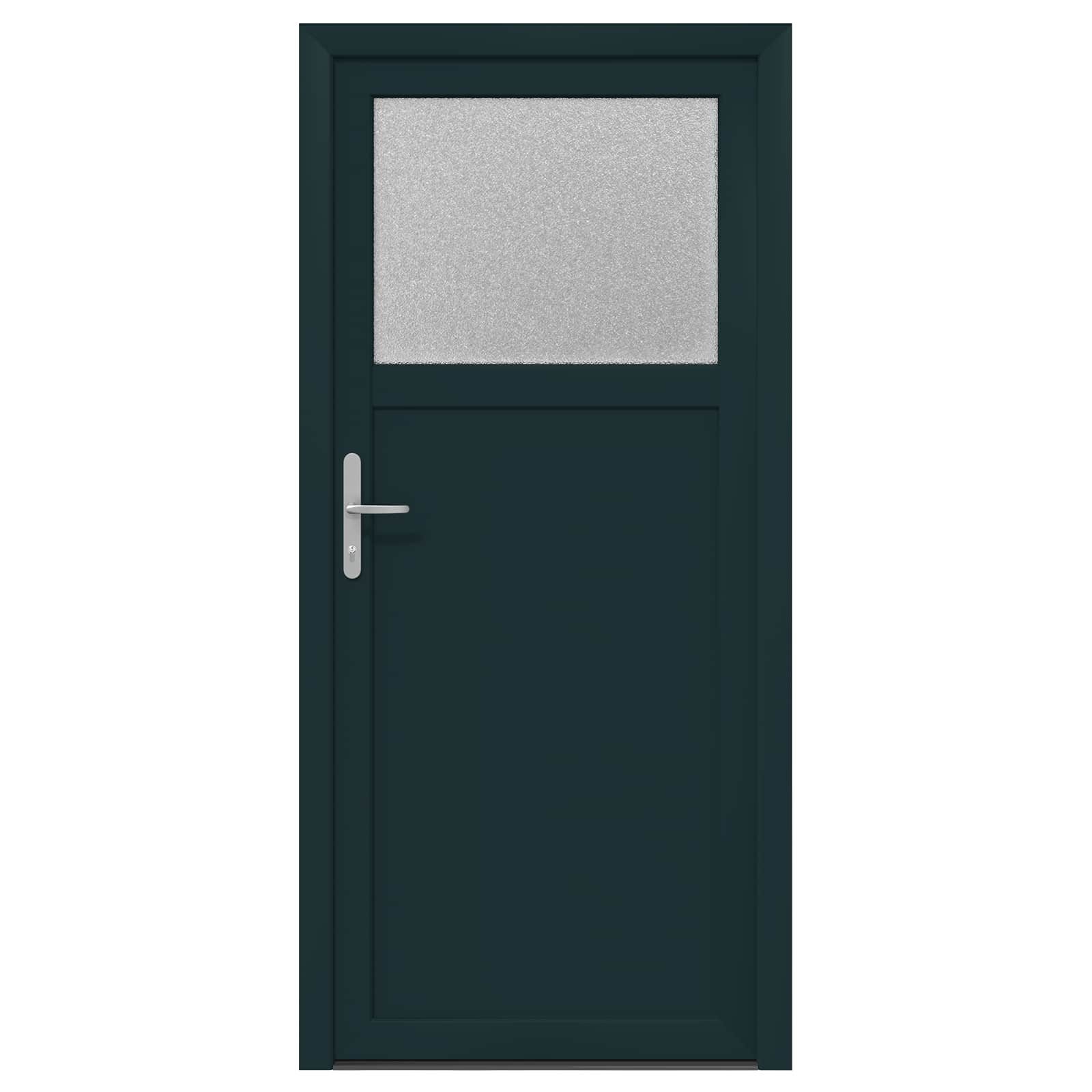 vidaXL Zimmertür 88 x 198 cm Seiteneingangstür Anthrazit 88x198 cm PVC