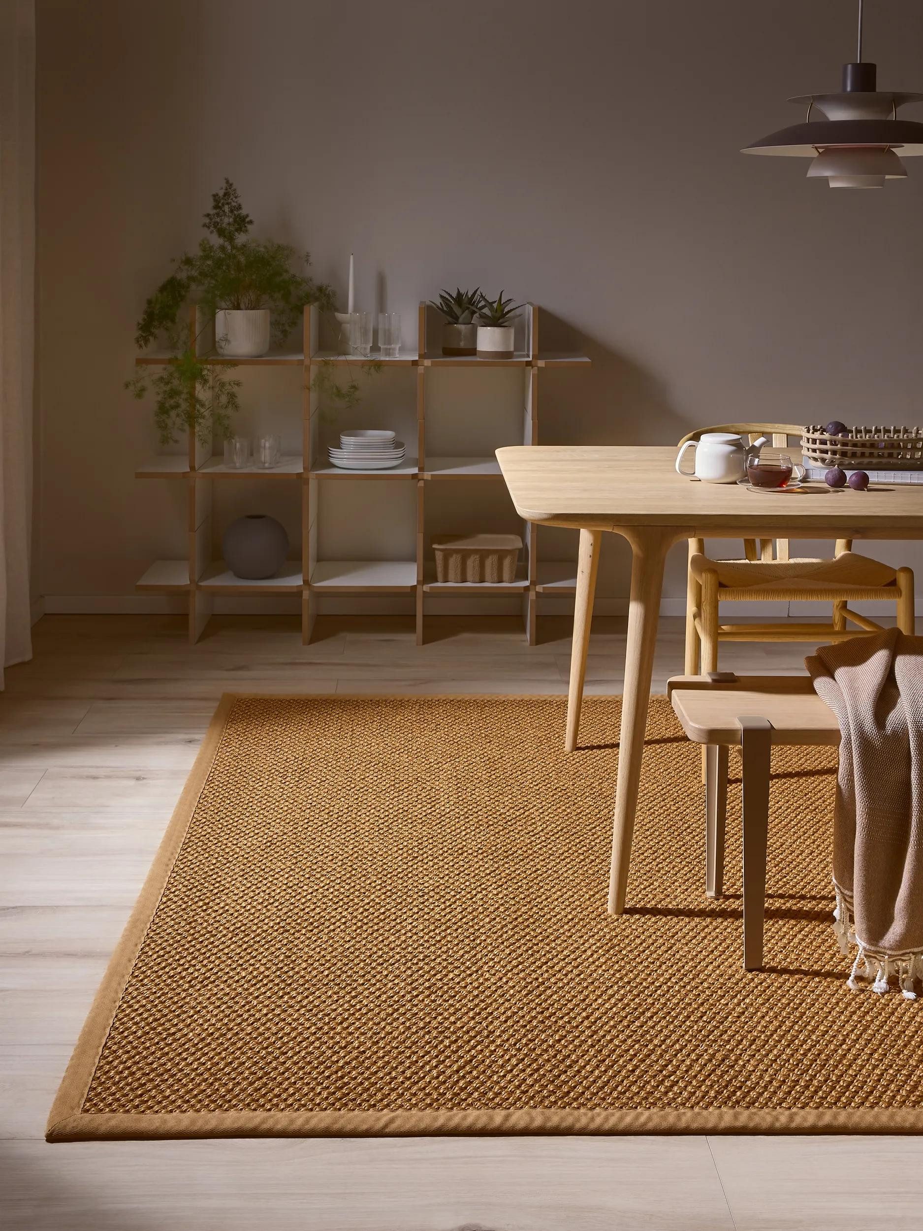 benuta Sisalteppich Greta, rechteckig, Höhe: 5 mm, 100% Sisal Naturfaser, Teppich Wohnzimmer, Esszimmer, Schlafzimmer