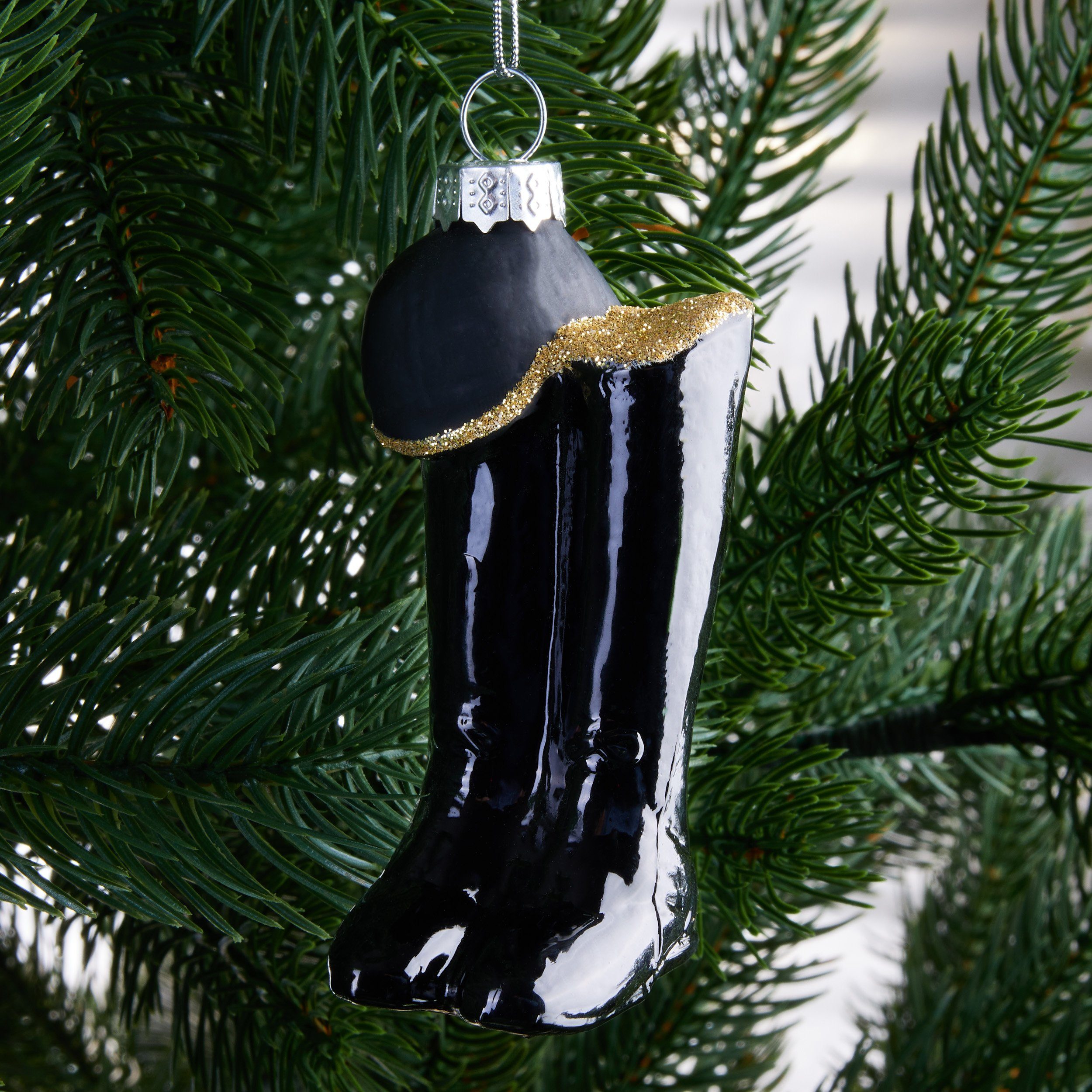 BRUBAKER Weihnachtsbaumkugel Lustige Weihnachtskugel aus Glas - Handbemalt und Mundgeblasen Figuren (1 St), Christbaumschmuck Weihnachtsdeko Anhänger - Deko
