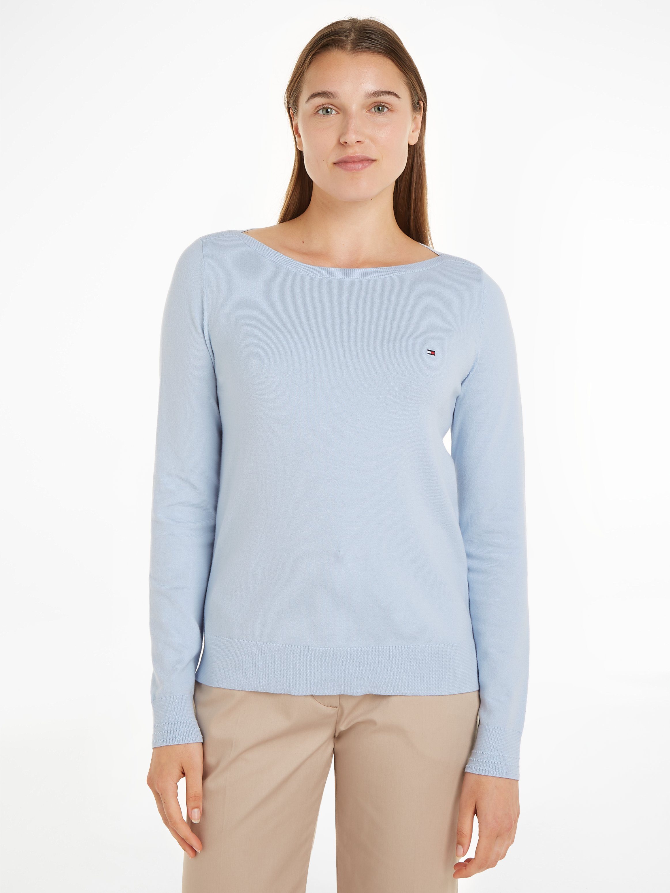 Tommy Hilfiger Strickpullover CO JERSEY STITCH günstig online kaufen