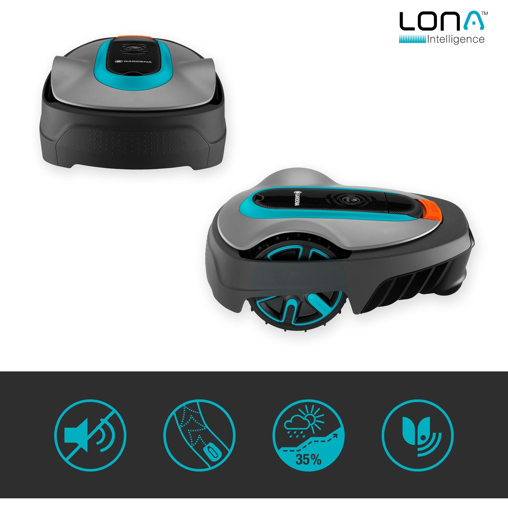 GARDENA robotic lawnmower GARDENA robotic lawnmower smart SILENO city 600m² set