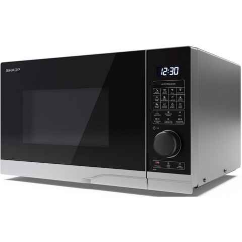 Sharp Mikrowelle YC-PC254AE-S, Grill und Heißluft, Mikrowelle, 25 l