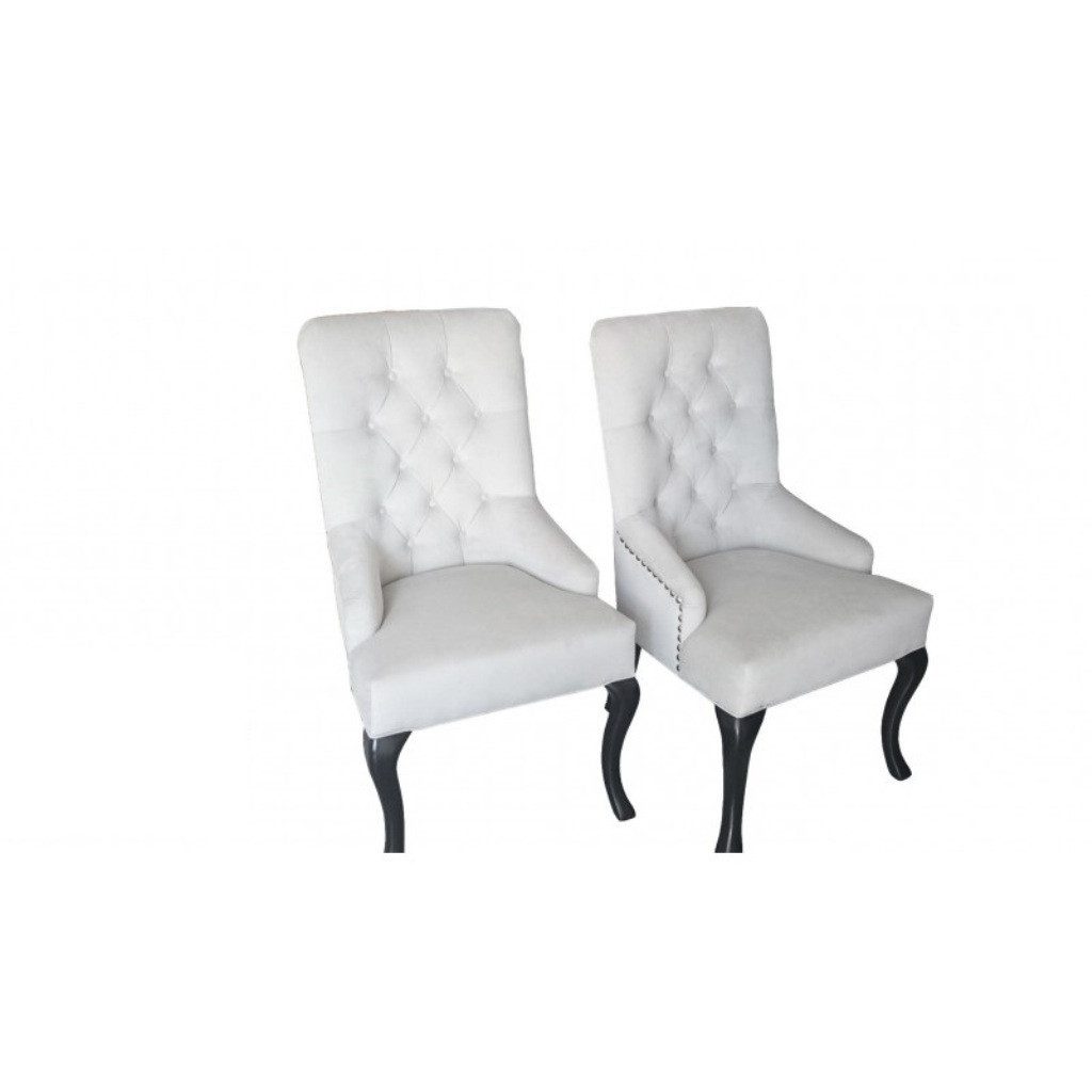 Xlmoebel Sitzgruppe Chesterfield Stühle mit Textilpolsterung im eleganten Design, (8-tlg), Hergestellt in Europa