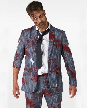 Horror-Shop Zombie-Kostüm Zombie Grey Anzug von Suitmeister für Halloween