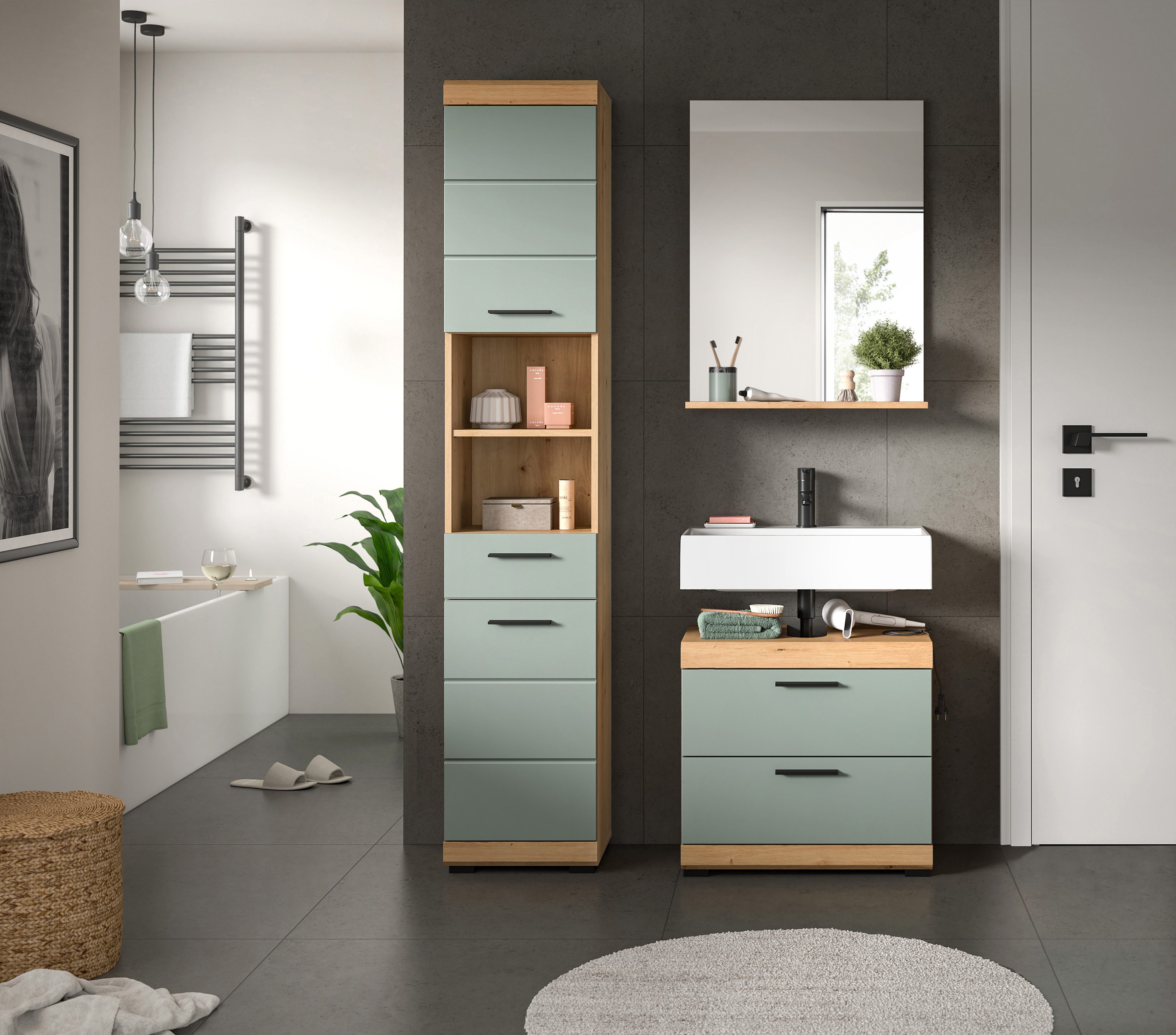 INOSIGN Badmöbel-Set Siena, 3 teilig, bestehend günstig online kaufen