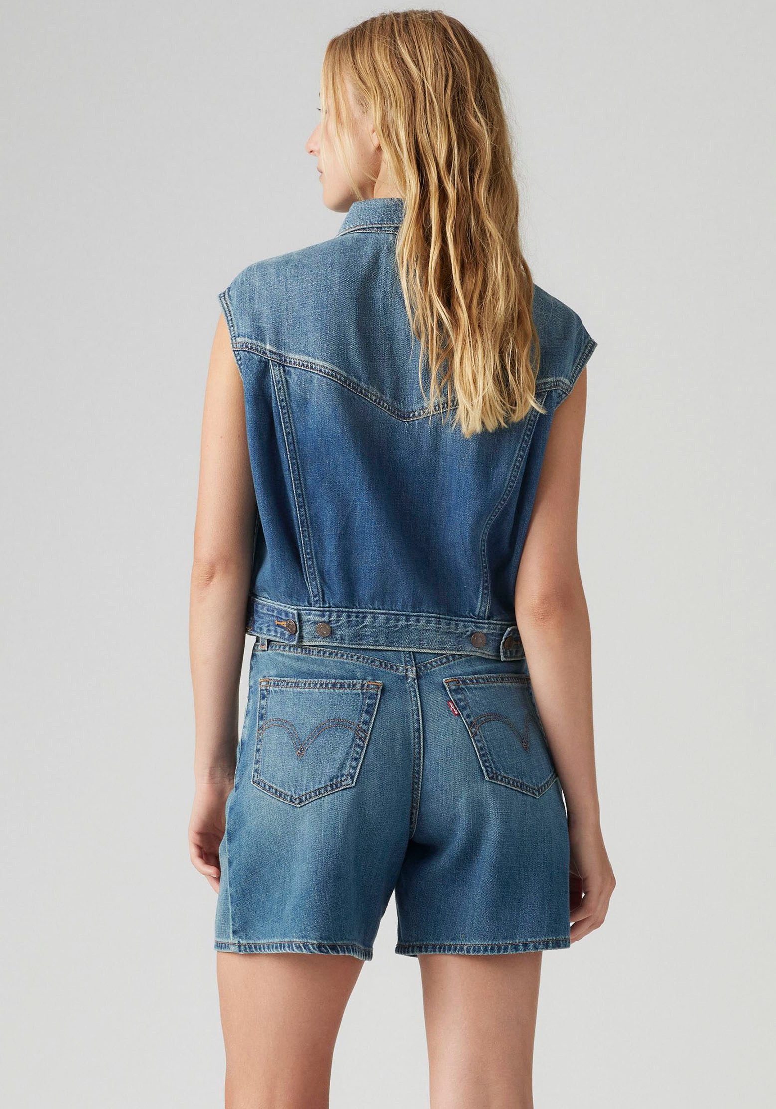 Levi's® Jeansweste SHRUNKEN 90s VEST mit Knopfleiste