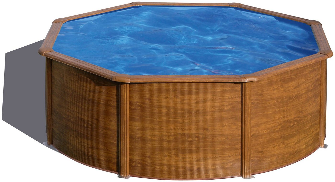 Thumbnail - my POOL BWT Rundpool (Set, 5-tlg), in moderner Holzoptik, verschiedene Größen