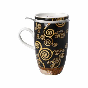 Goebel Tasse Teetasse Gustav Klimt - Der Lebensbaum, Fine Bone China, Metall