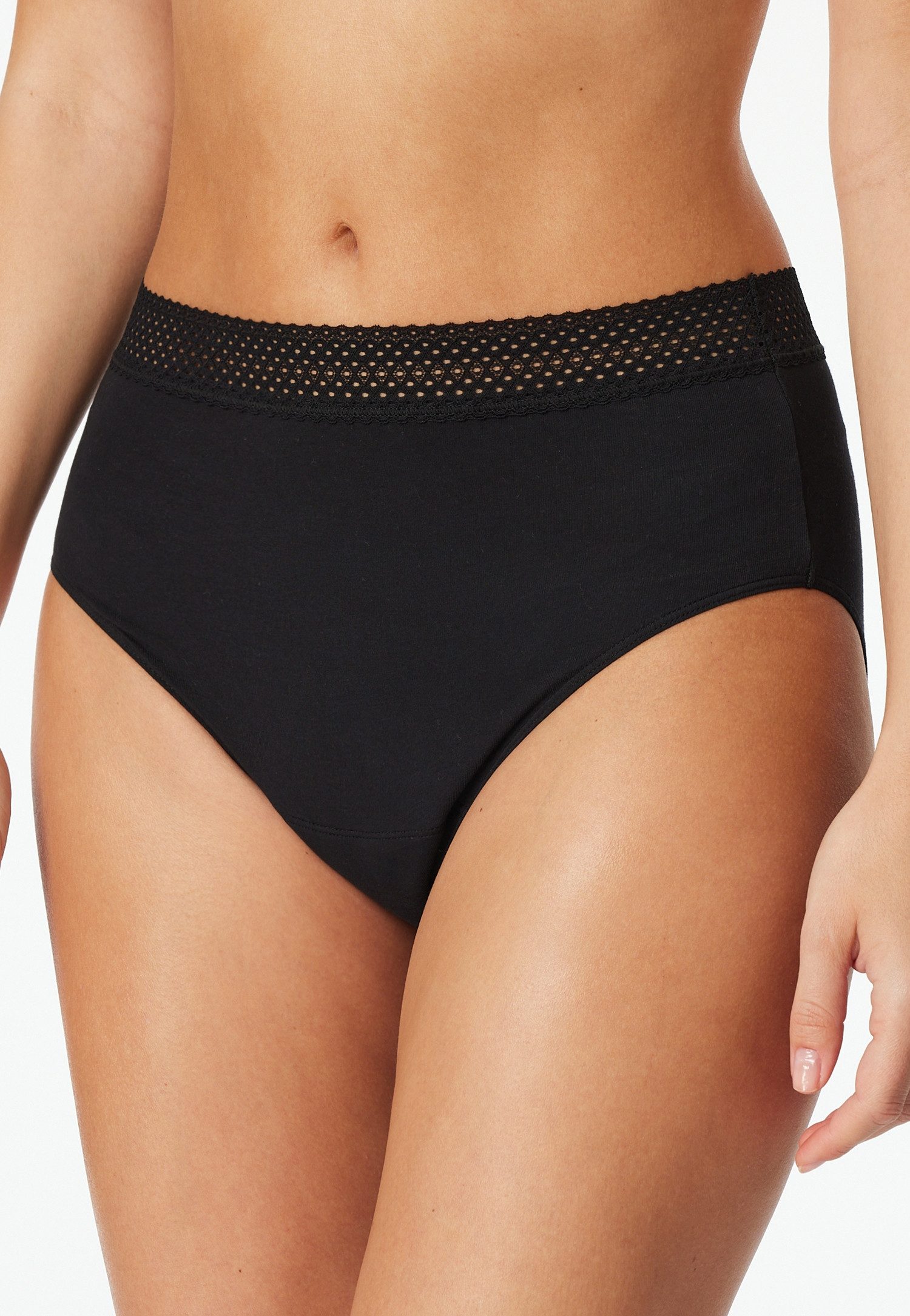 Schiesser Periodenslip Schiesser Care (2er Pack) feuchtigkeitsabsorbierend und leicht saugfähig, Single-Jersey-Qualität