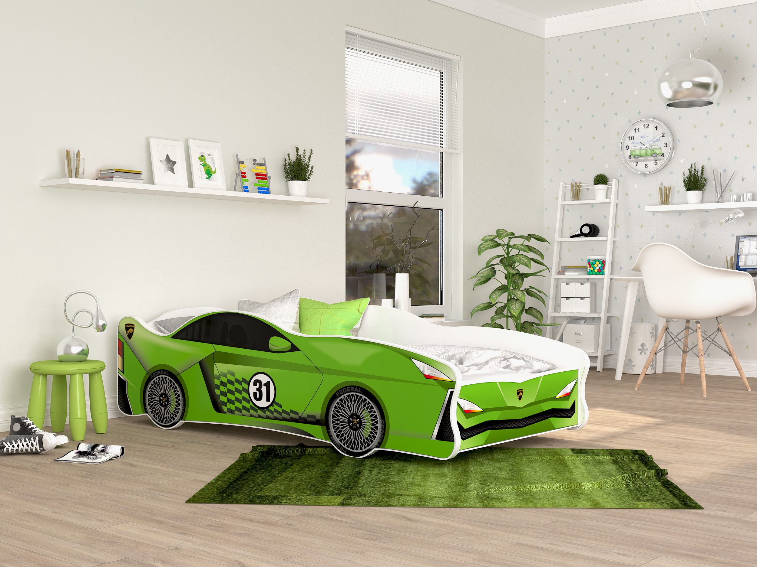 Autobett Kinderbett Jugendbett 80x160cm Gamerbett 18 DESIGNS WÄHLBAR