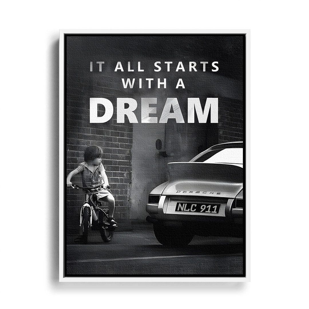 Next Level Canvas Wandbild It All starts with a Dream