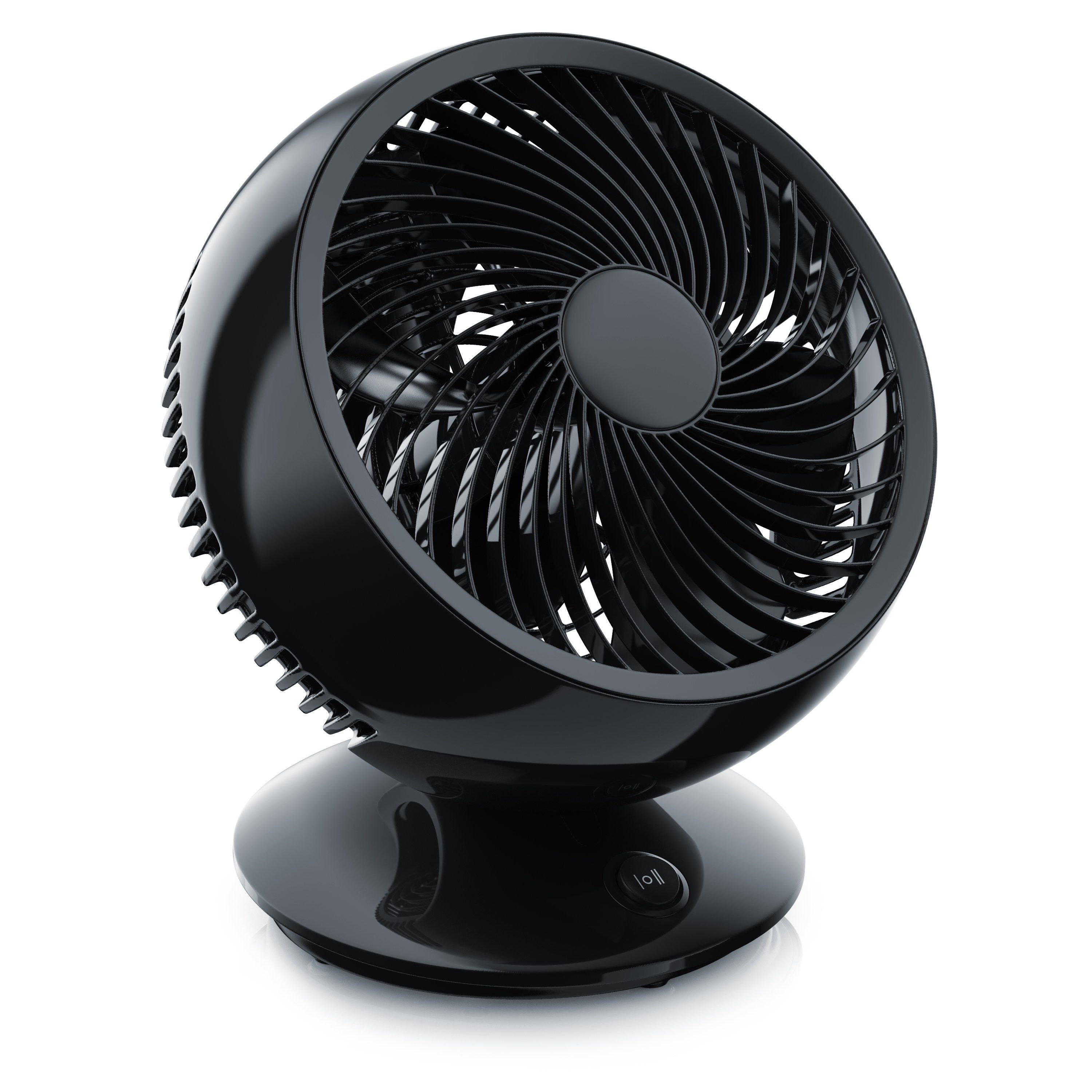 CSL Mini USB-Ventilator, Tischventilator, 2 Stufen, Leiser Betrieb, 80° Neigungswinkel