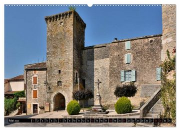 CALVENDO Wandkalender Frankreichs wehrhafter Süden - Festungen und Wehranlagen im Languedoc-Roussillon (Premium, hochwertiger DIN A2 Wandkalender 2023, Kunstdruck in Hochglanz)