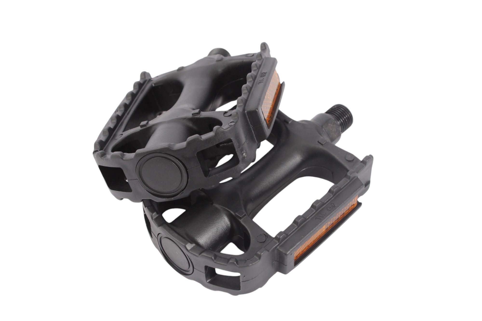 KHEbikes Plattformpedale MTB Fixie Pedale PRISM 9/16 Zoll PVC leicht mit Reflektoren