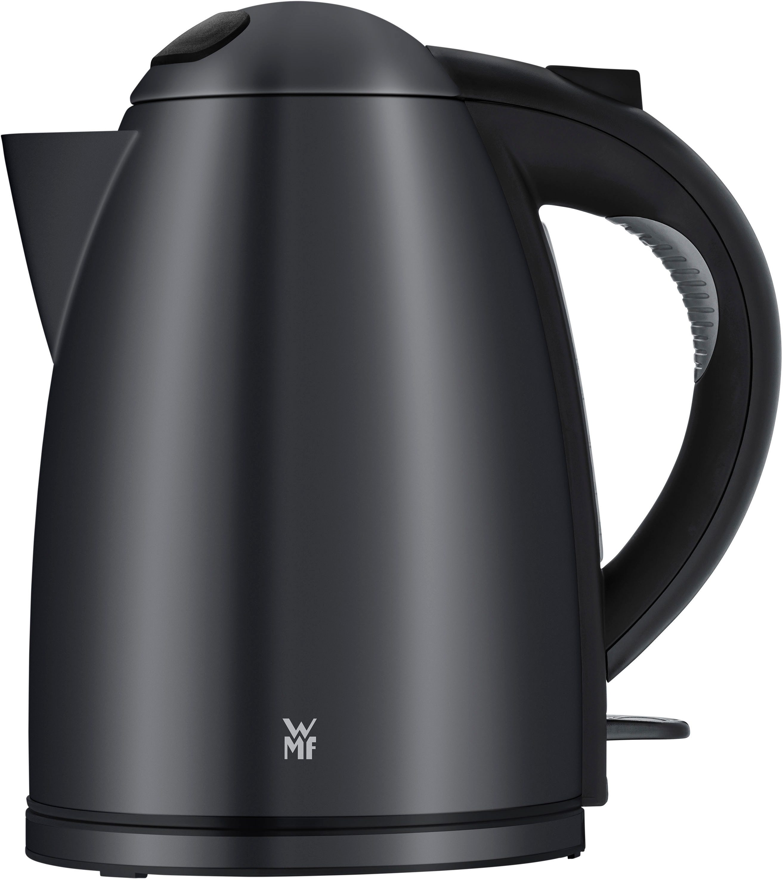 WMF Wasserkocher Stelio Deep Black, 1,7 l, 2400 W, Cromargan, beleuchtete Wasserstandsanzeige, 2400 Watt
