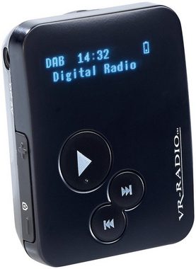 VR-Radio Pocket-Mini-Radio-Clip mit DAB/DAB+-Empfang, RDS, Akku Digitalradio (DAB) (Clip zum Befestigen an Hosenrand, Hosentasche etc.., RDS Informationen)