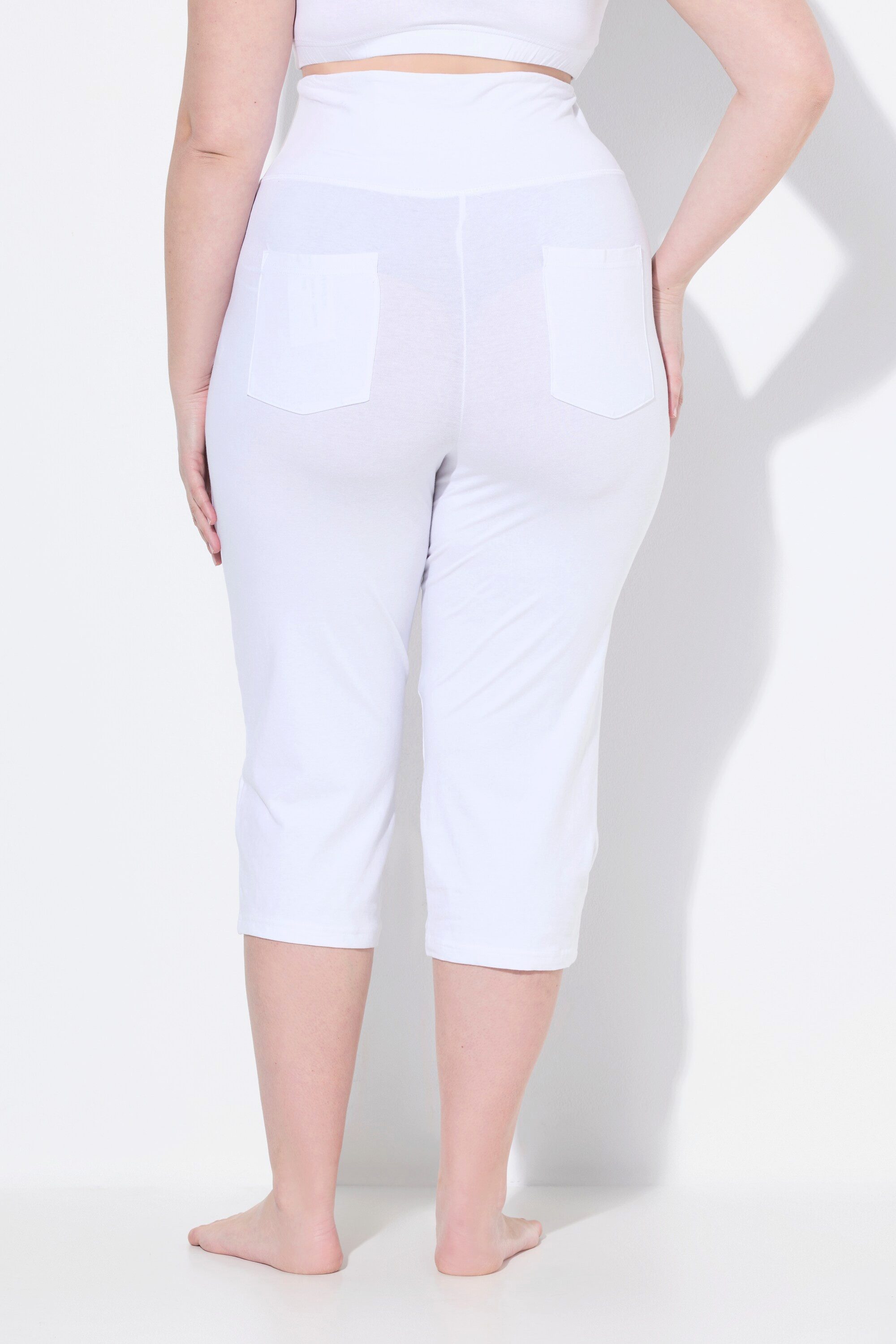 Ulla Popken Caprihose Mama-Caprihose Umstandshose Umklappbund
