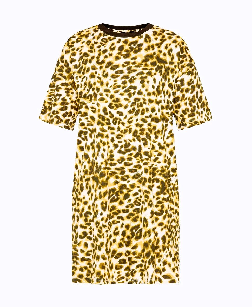 Cavalli Class Shirtkleid CAVALLI CLASS Damen Kleid, CAVALLI CLASS Woman Shirt Dress mit Allover Print