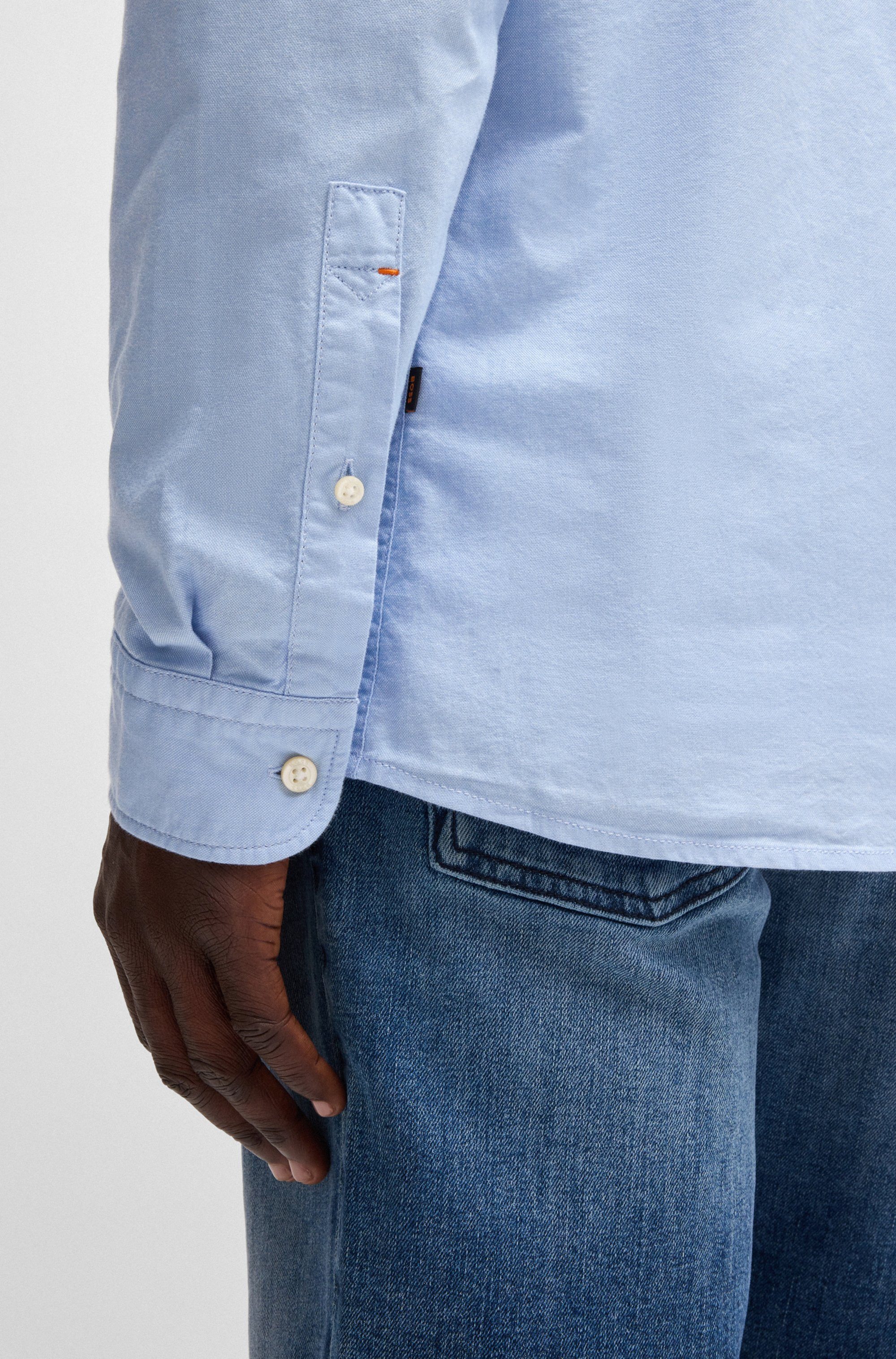 BOSS ORANGE Businesshemd Rickert mit Button-down-Kragen