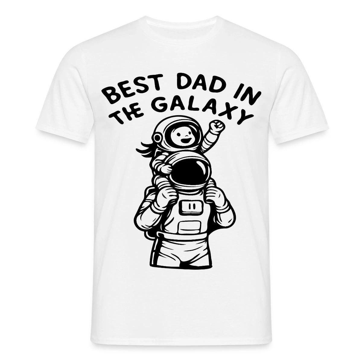 T-Shirt Astronaut Best Dad In The Galaxy Männer T-Shirt