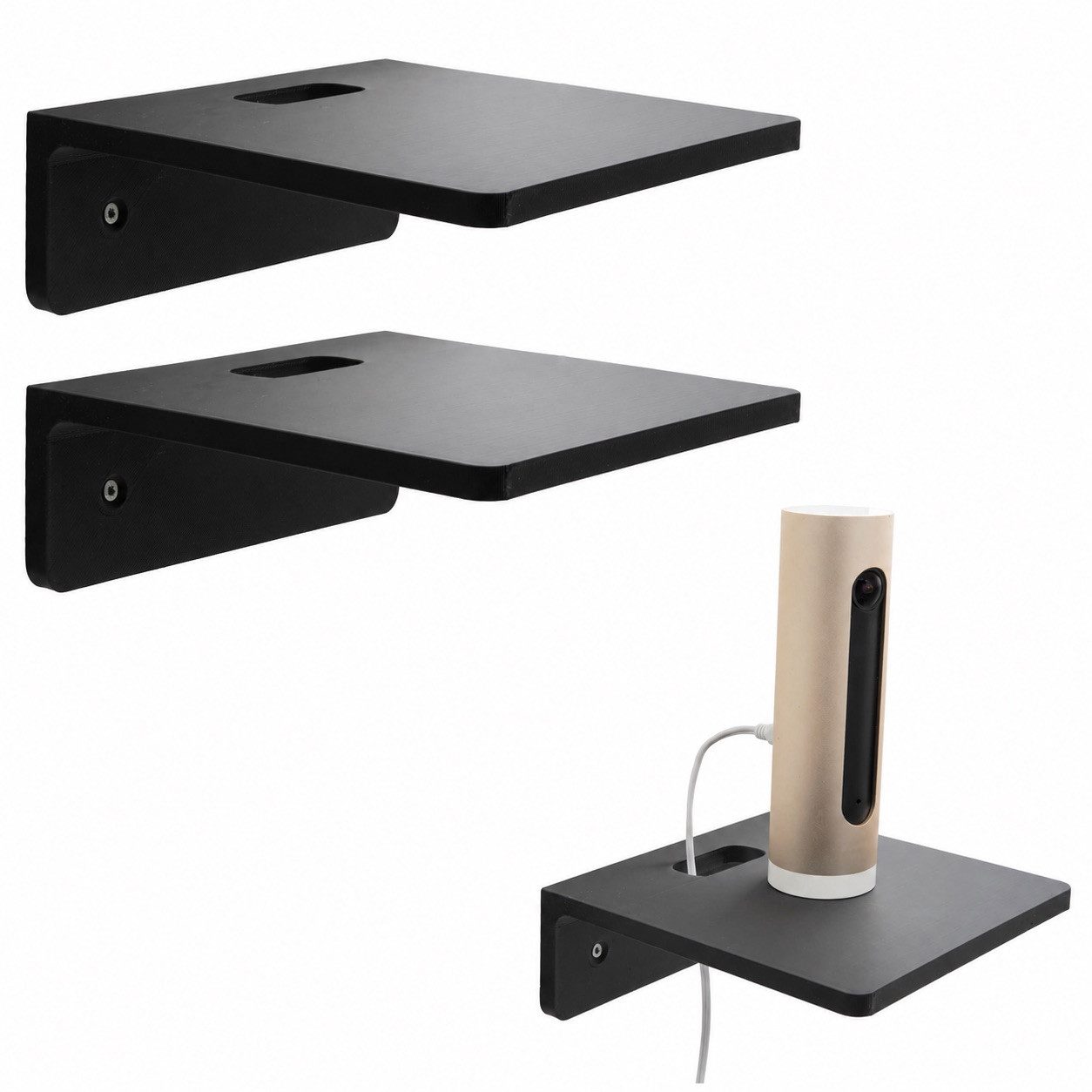 TSB Werk Wandregal 2x Wandregal Wandhalterung Bücherregal Hängeregal für Kamera Box Lauts, Kamera, Box, Lautsprecher, Lampe