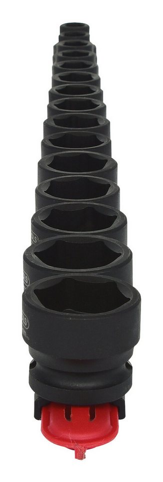 Thumbnail - KS Tools Stecknuss, 15-St., 1/2" Sechskant-KraftSatz, extra kurz, 15-teilig